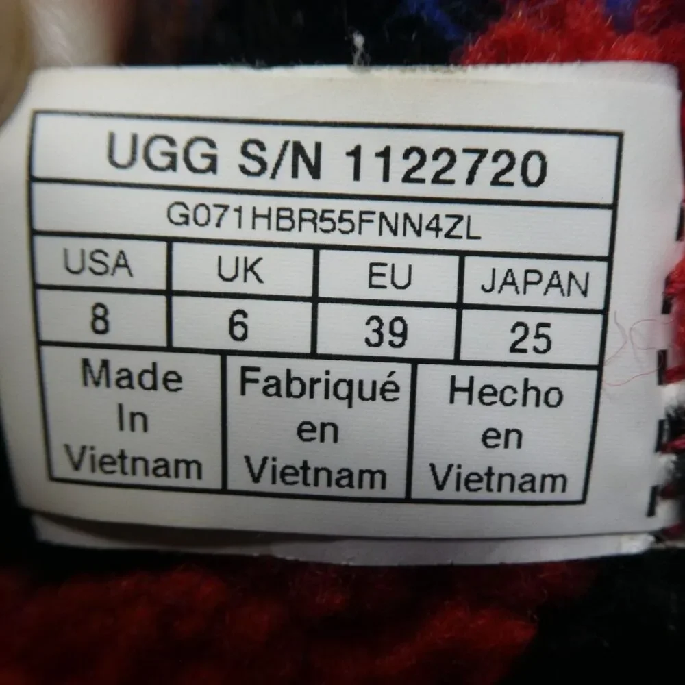 UGG Bailey Buckle Cali Collage Black Suede Fleece Lined Winter Boots